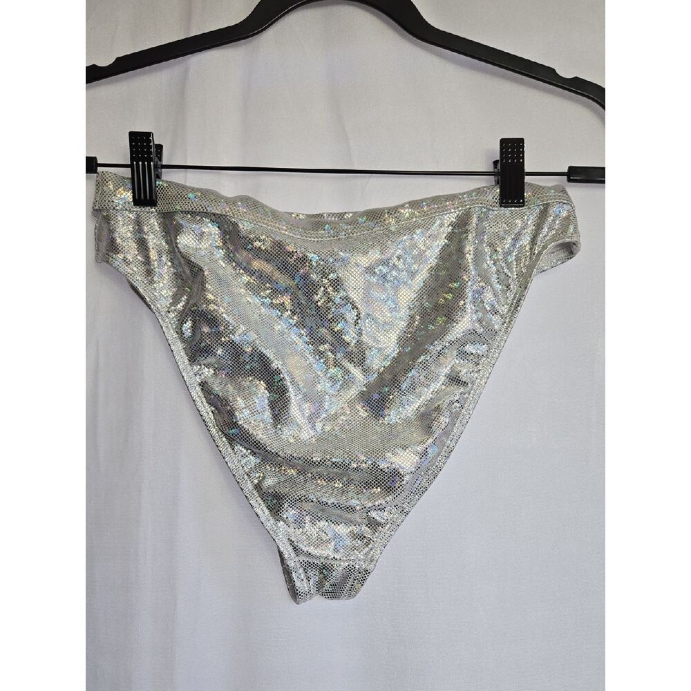 Dippin' Daisy's Holographic Silver Bikini Bottoms - Picture 5 of 12